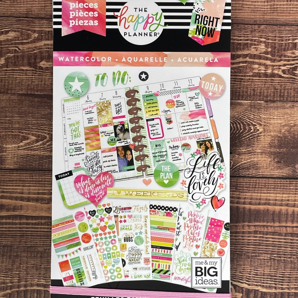 Happy Planner Watercolor Sticker Book